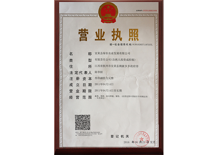 營(yíng)業(yè)執(zhí)照2016新